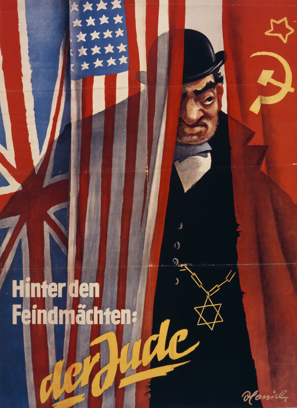Man Behind Flags