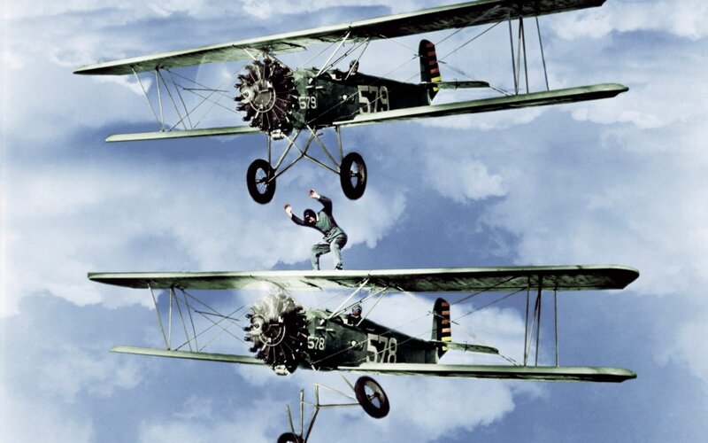 Man Between Two Planes