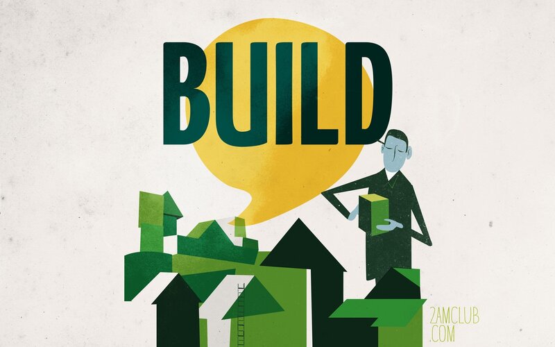 Man Building Houses