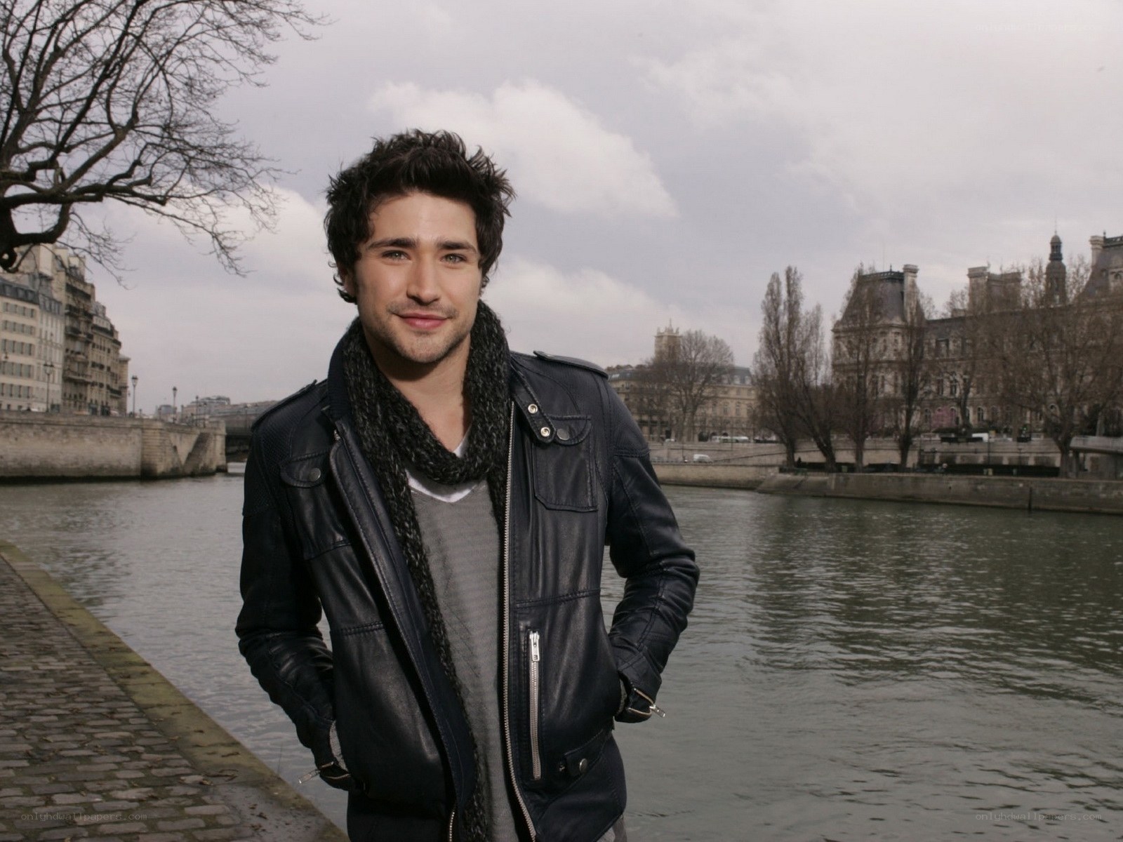 man by the river in paris