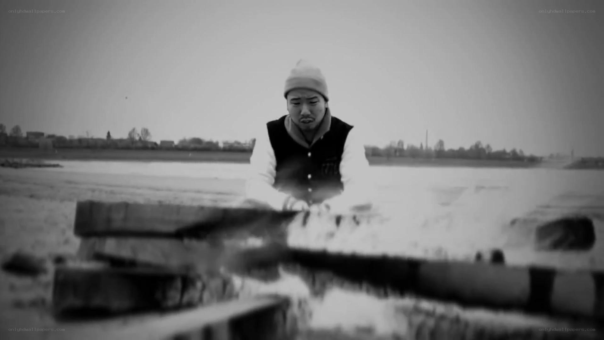 man by the water