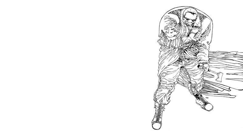 Man Carrying a Body — Black