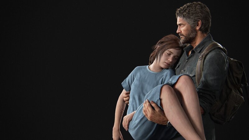 Man Carrying a Girl — Black, Serious, 3d Render