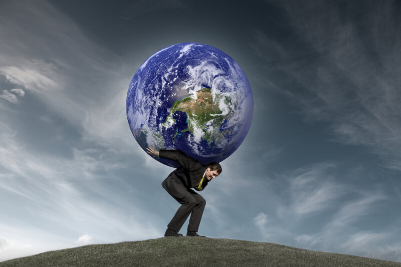 Man Carrying Earth
