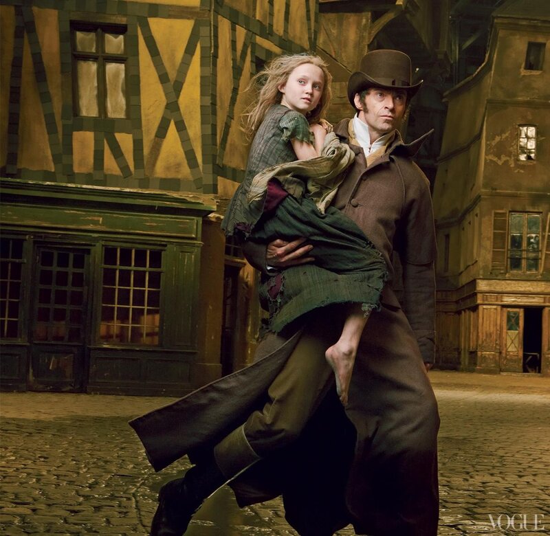 man carrying girl in old town