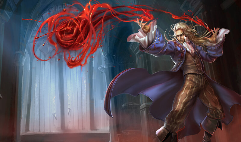 Man Casting Red Spell — Dramatic, Digital Art, Magic