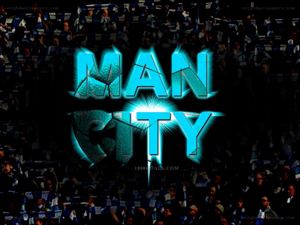 Man City logo in stadium