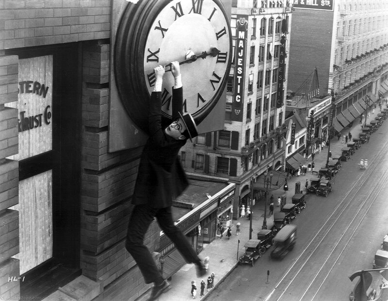 Man Climbing Clock — Black