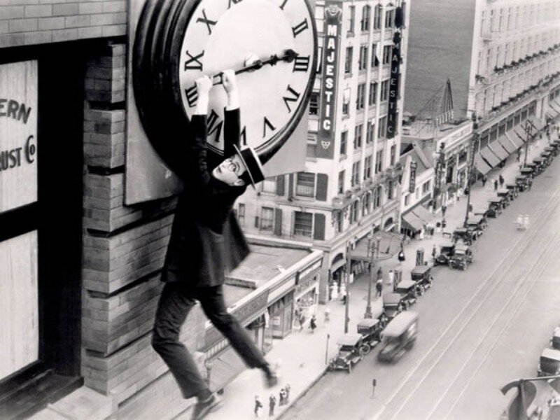 Man Climbing Clock