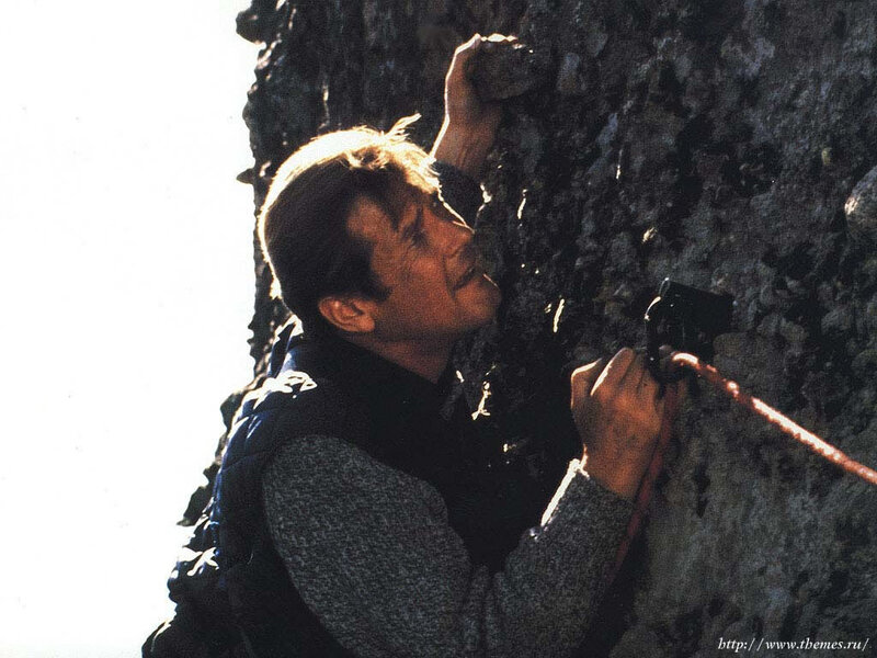 Man Climbing Rock
