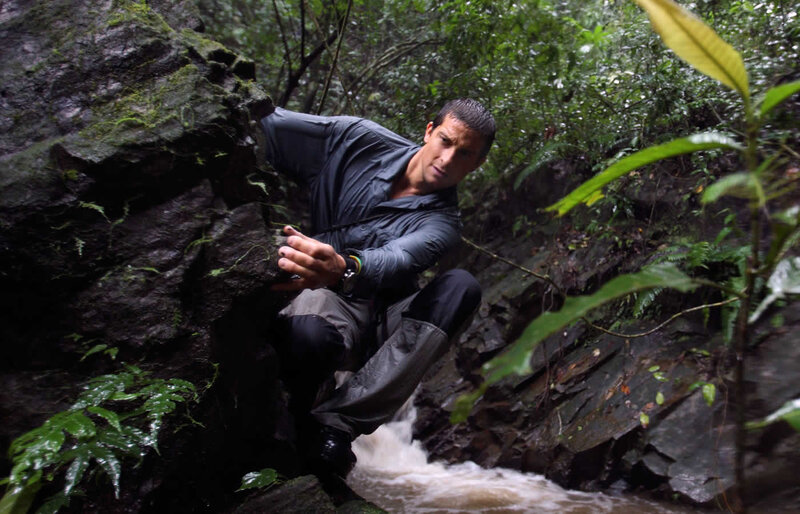 Man Climbing Rocks