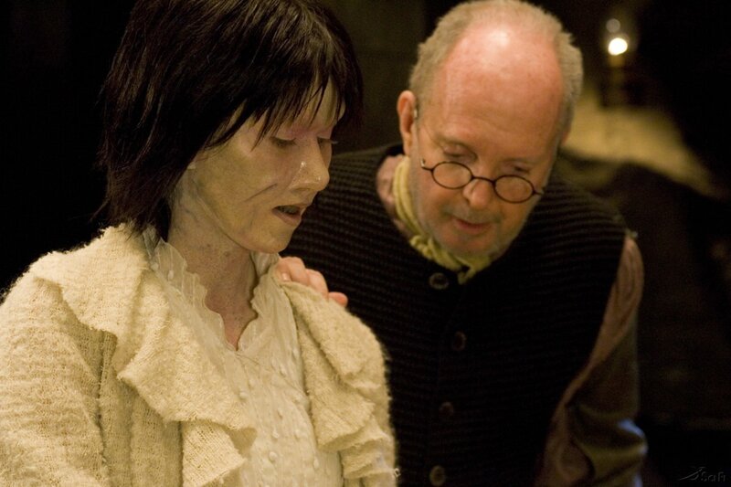man comforting woman in distress