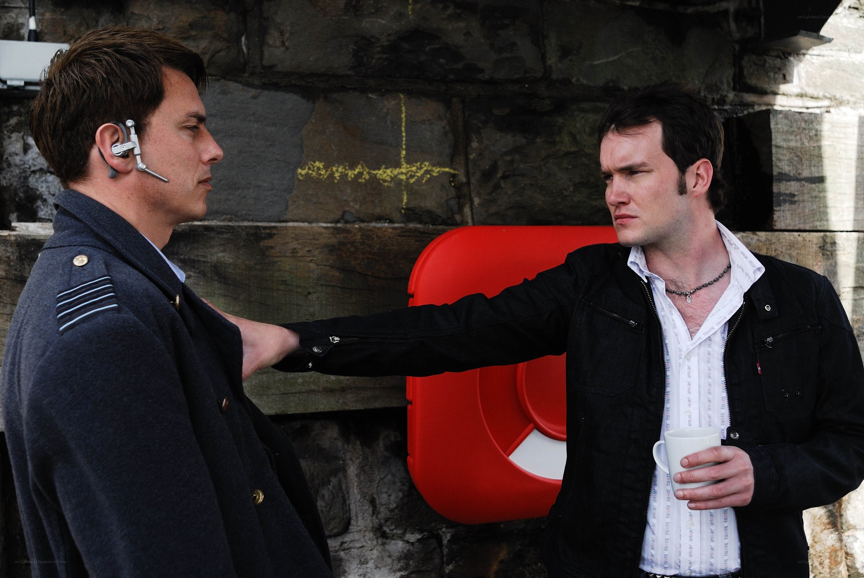 Man confronting another man