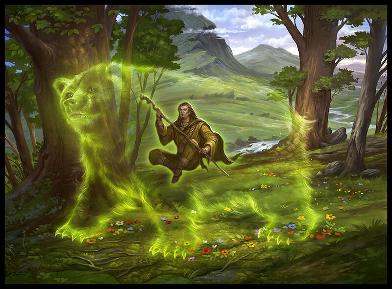 Man Conjuring Bear Spirit