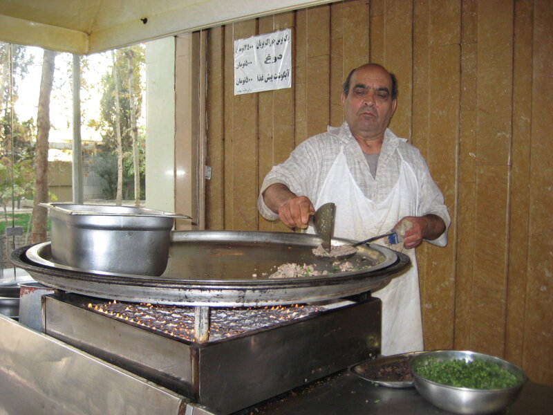 Man Cooking Meat