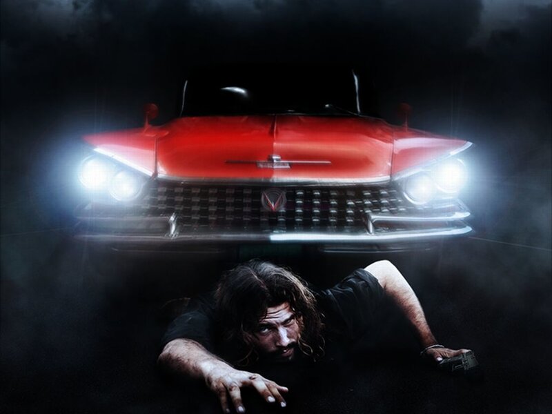 Man Crawling under Car