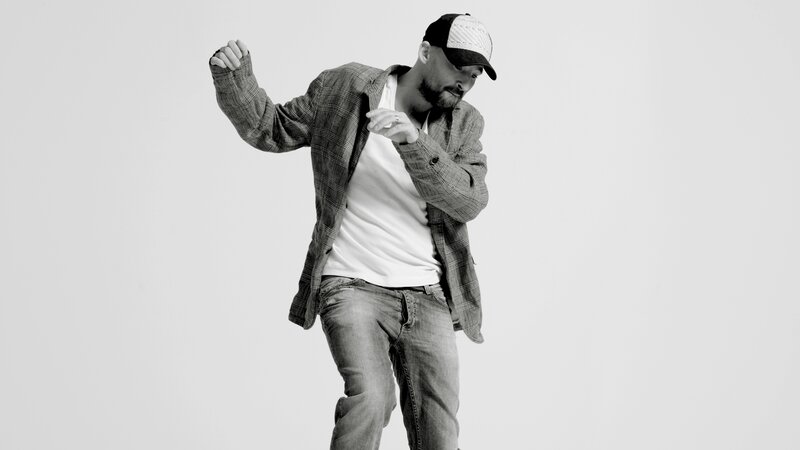 man dancing in casual wear