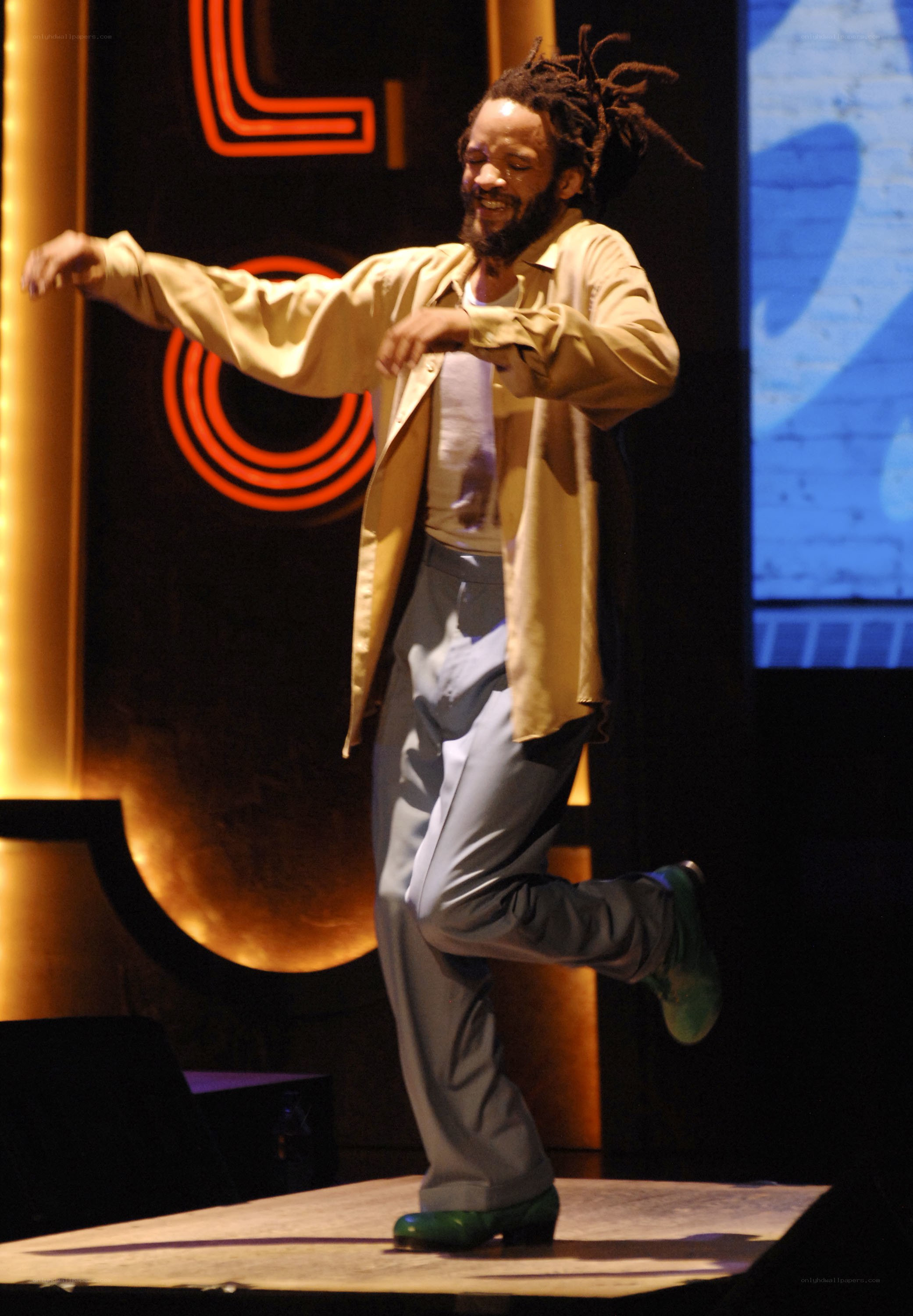 Man dancing on stage
