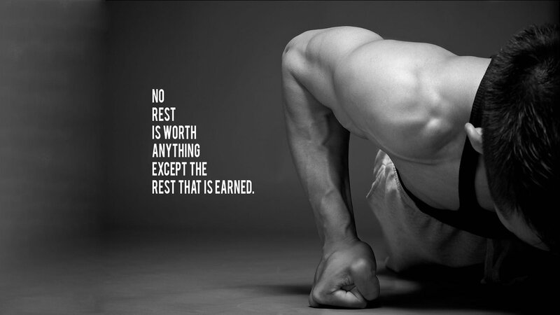 Man Doing Push-up — Black, Dramatic, Photograph