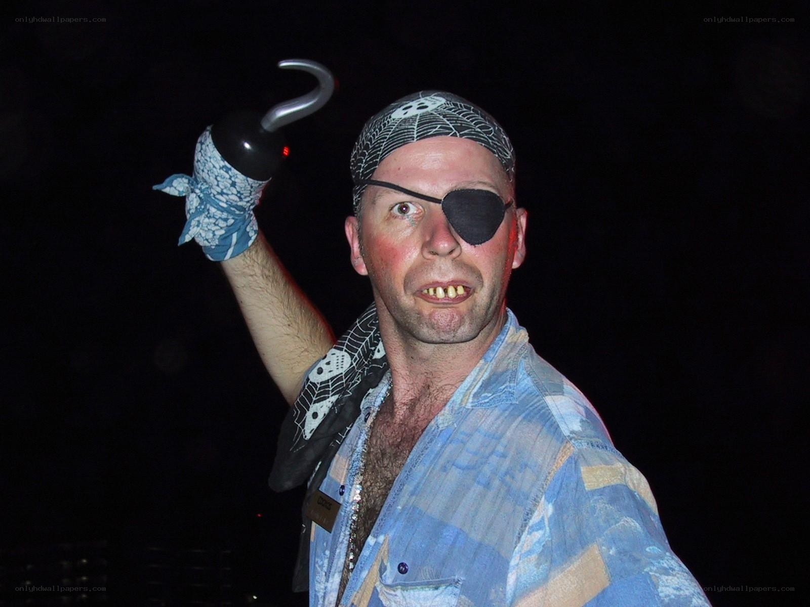man dressed as pirate