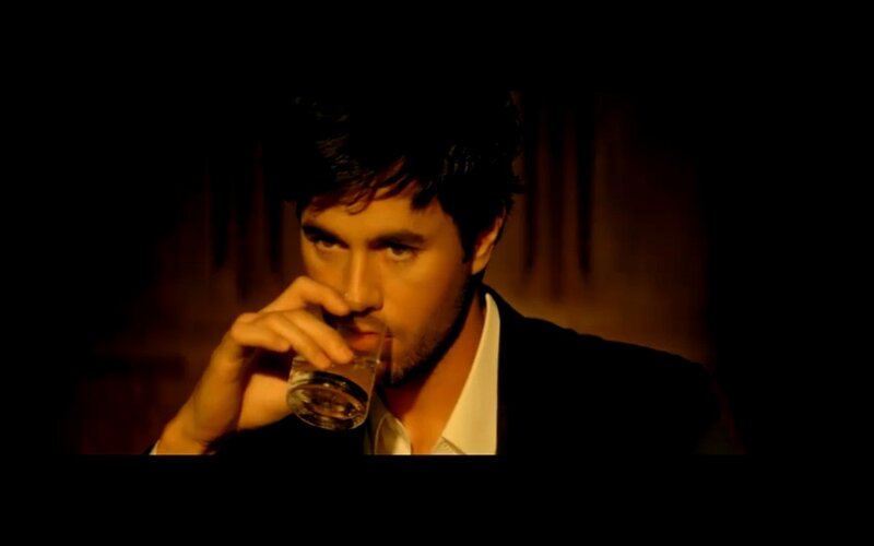 Man Drinking from Glass — Black, Dramatic