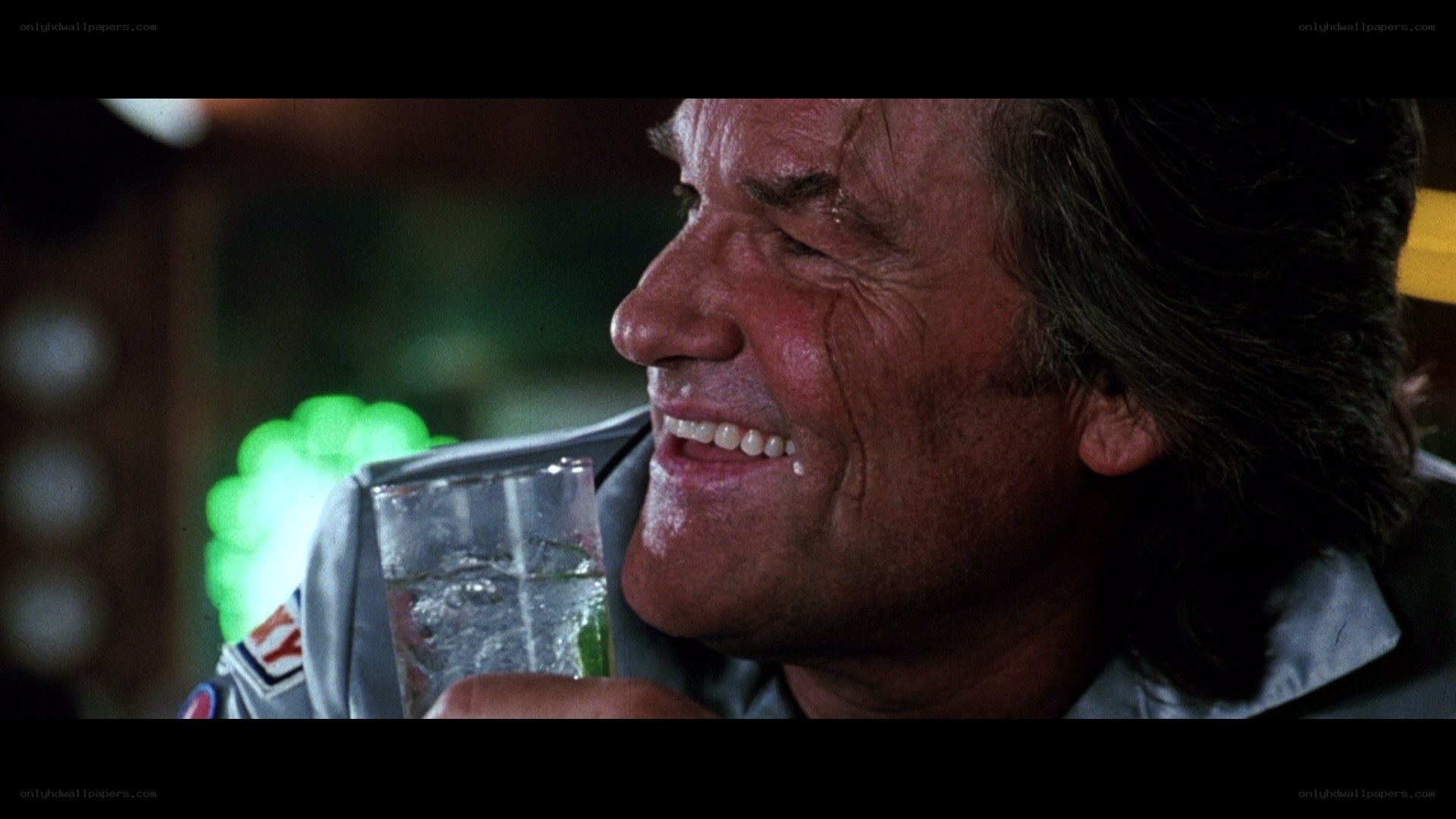 man drinking in bar