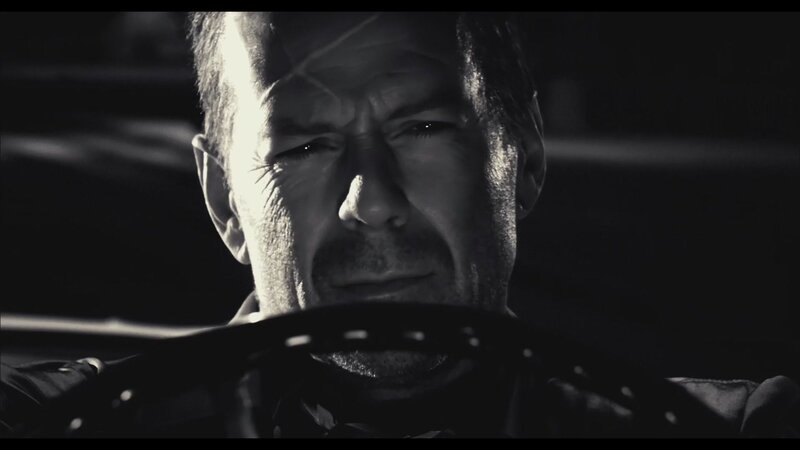 man driving at night