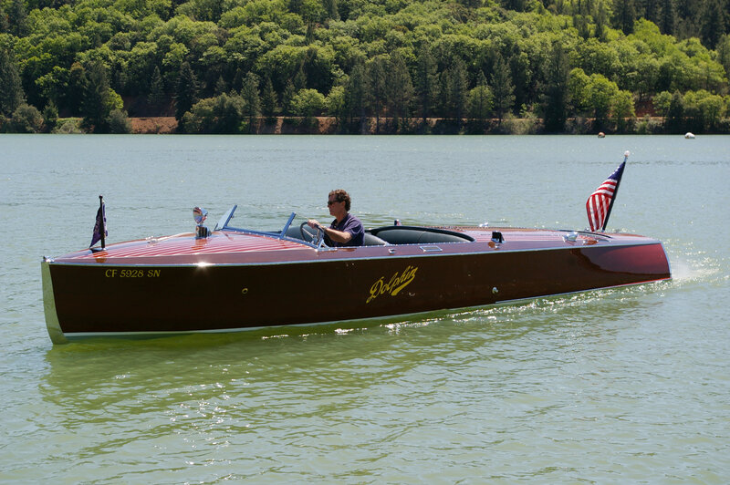 Man Driving Speedboat