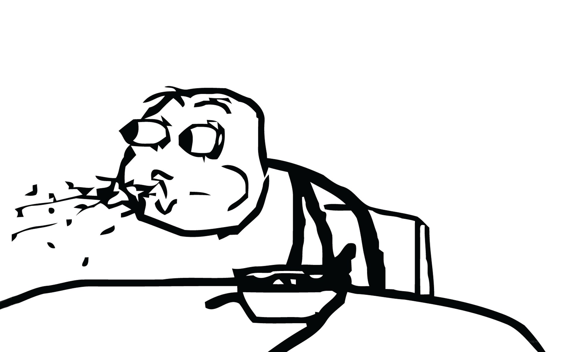 man eating food