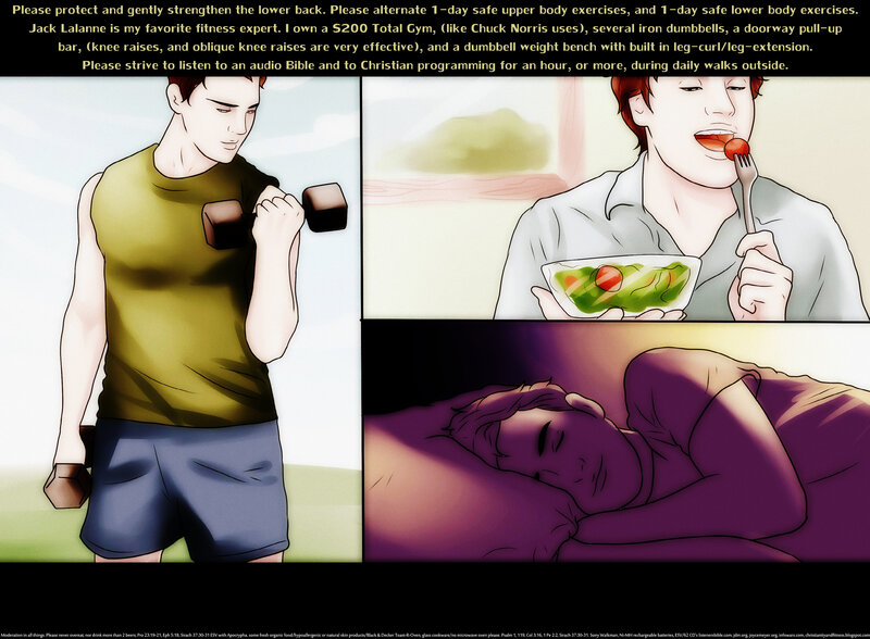 Man Exercising and Sleeping
