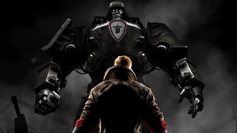 Man Facing Giant Robot