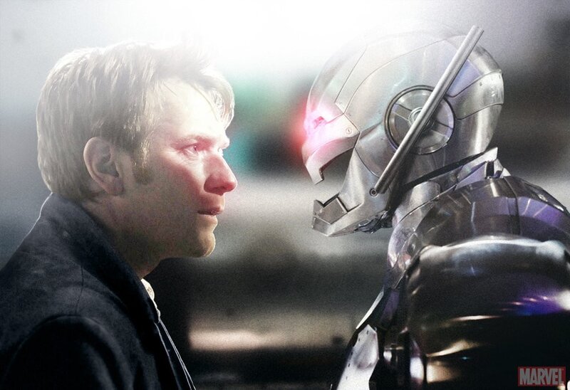 Man Facing Robot — Gray