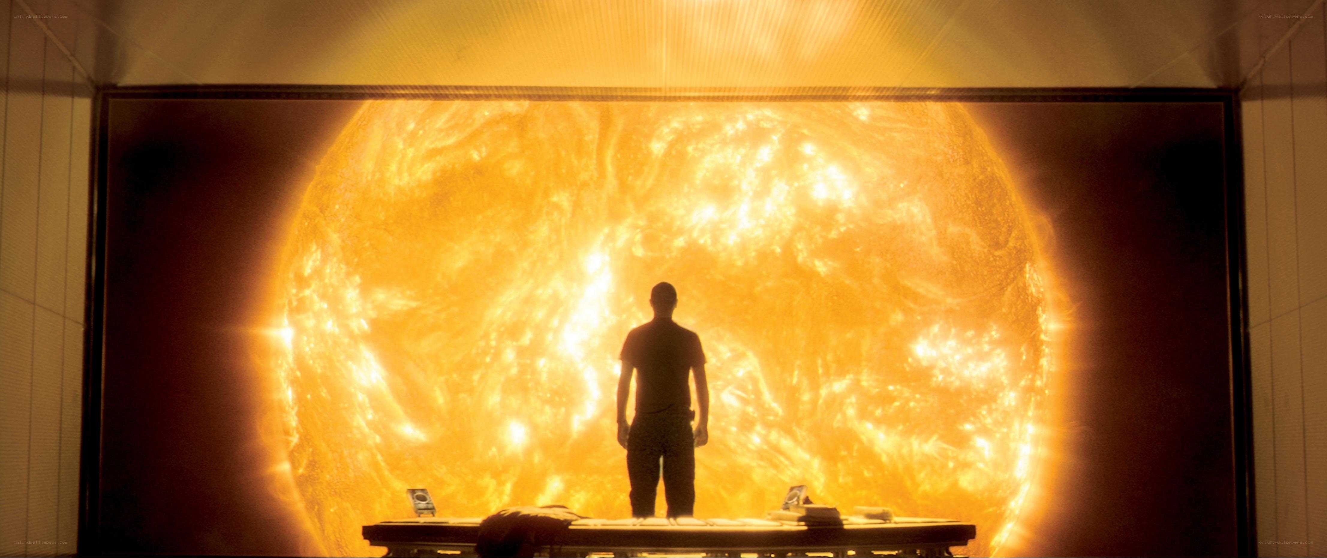 Man facing the sun