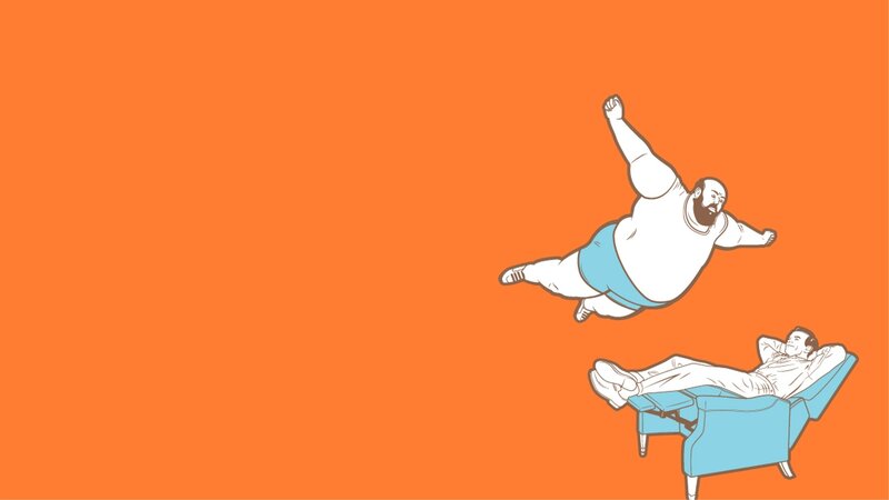 Man Floating in Air