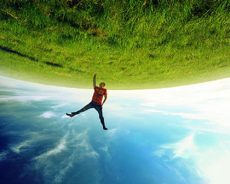 Man Floating in Sky