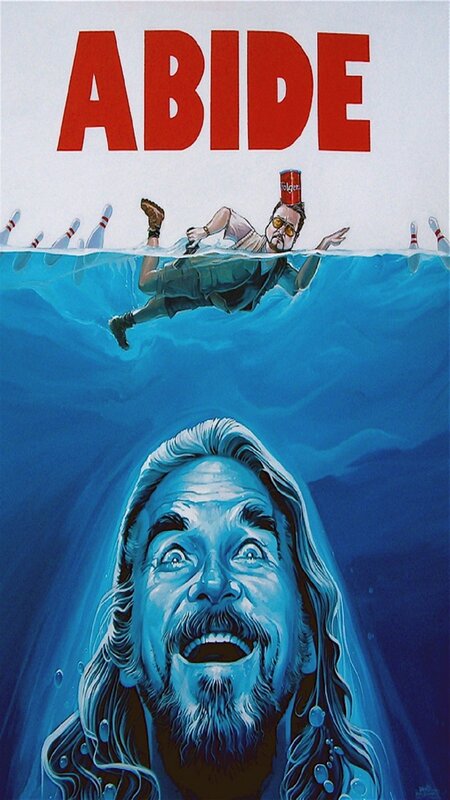 Man Floating in Water — Blue