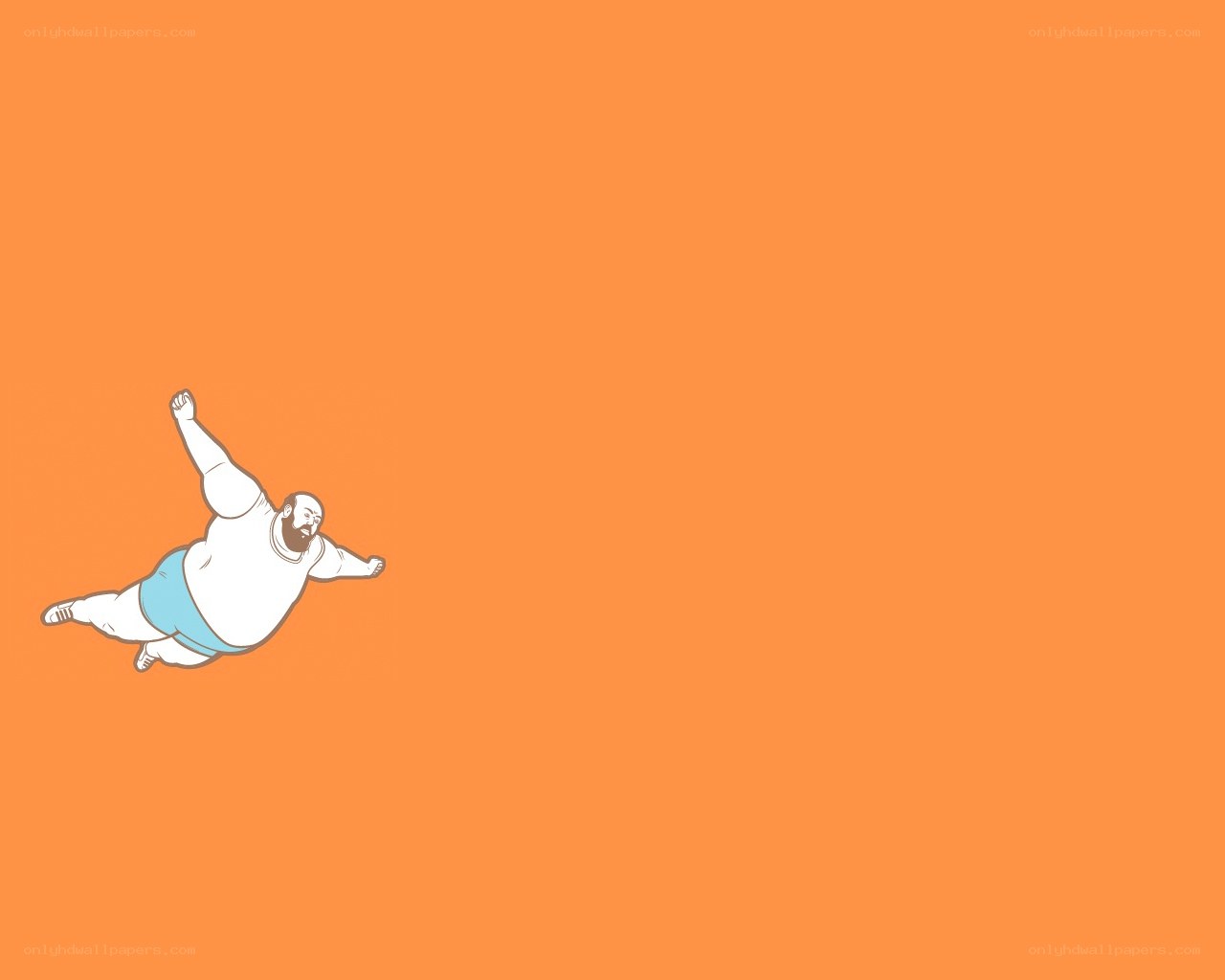 man flying in the air