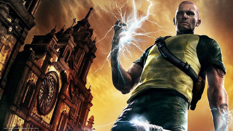 Man Generating Lightning — Yellow