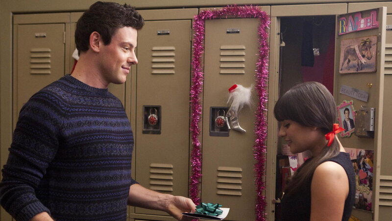 Man Giving Gift to Woman — Brown