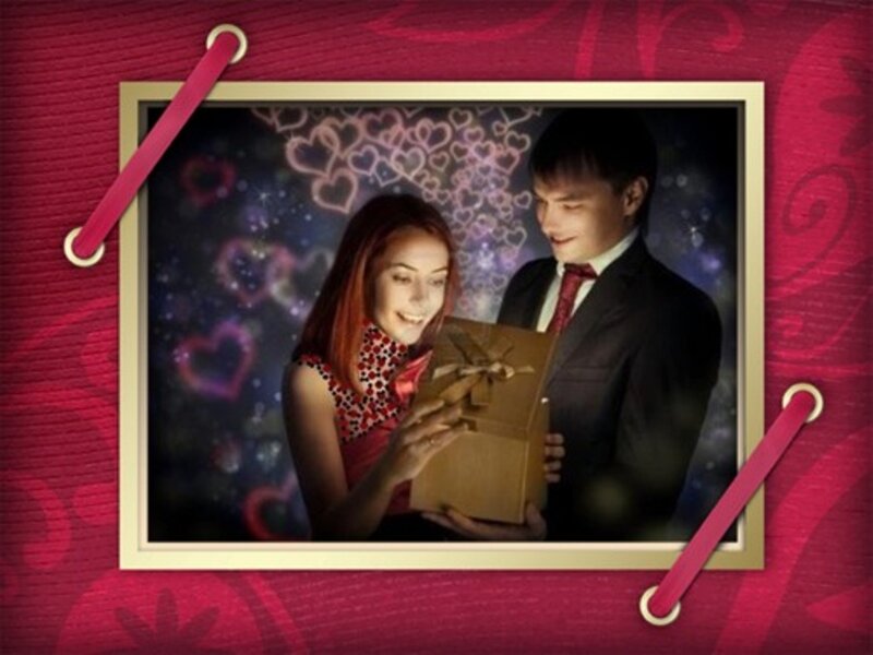 Man Giving Gift to Woman