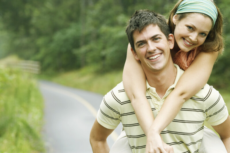 Man Giving Piggyback Ride