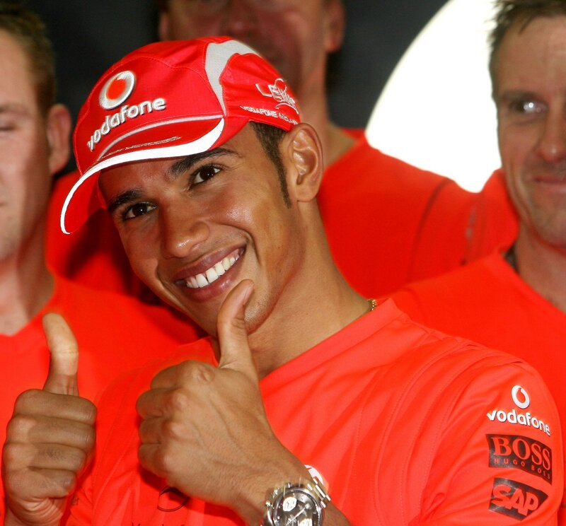 Man Giving Thumbs Up — Red