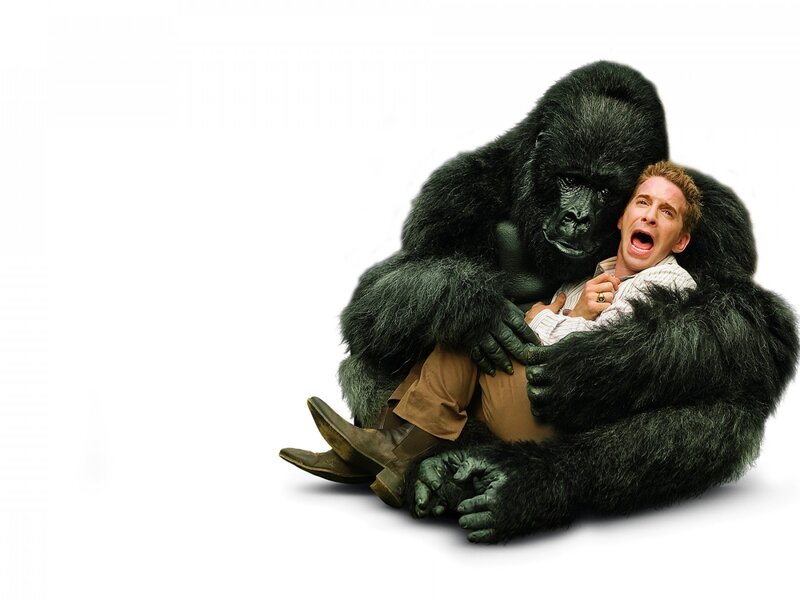 Man Held by Gorilla