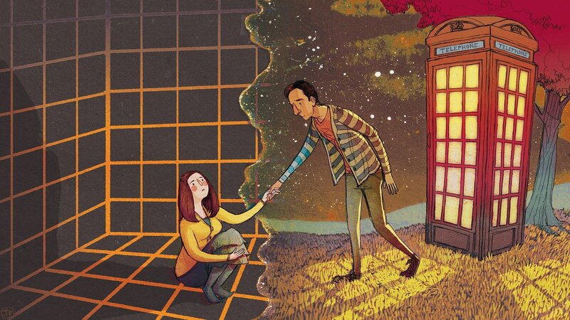 Man Helping Woman