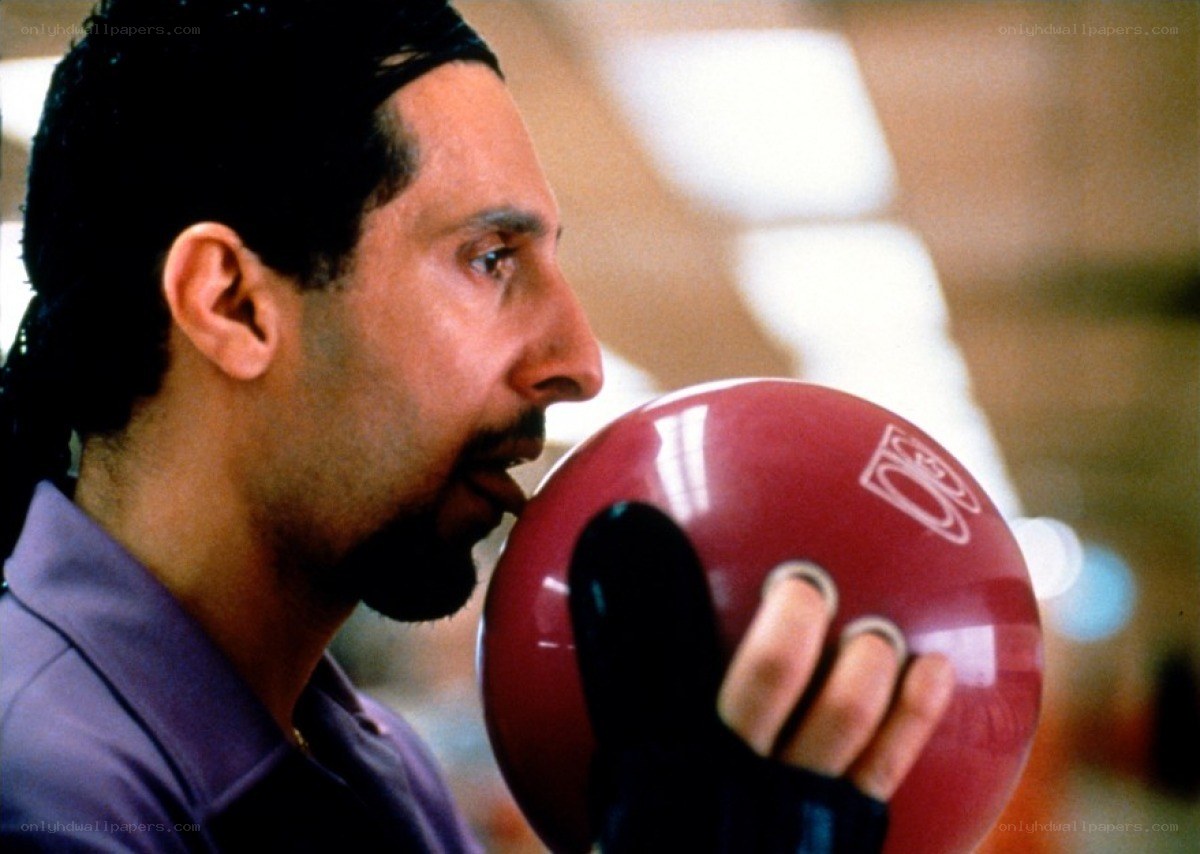 Man holding a bowling ball