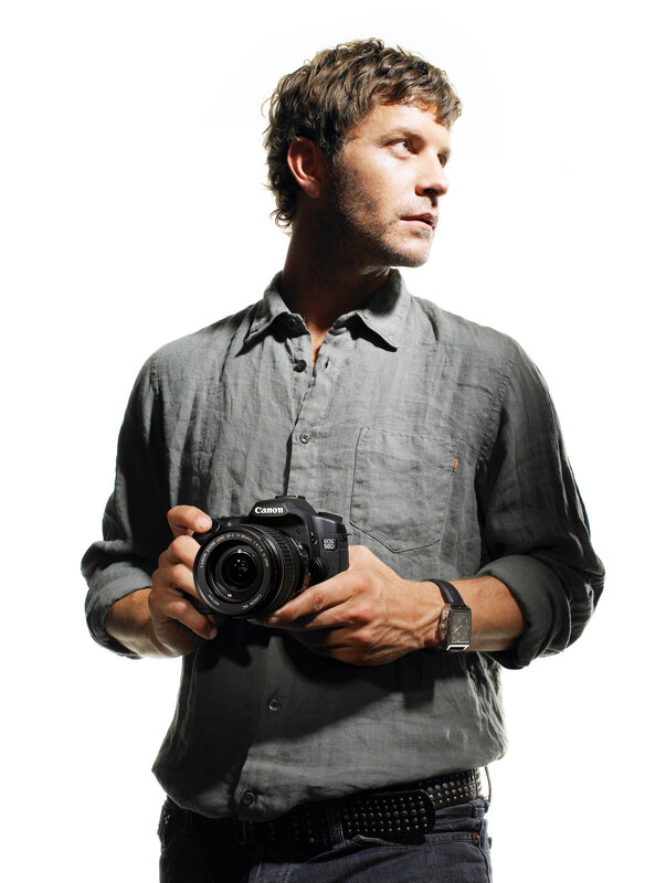 man holding a camera