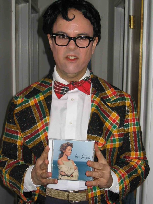 man holding a cd