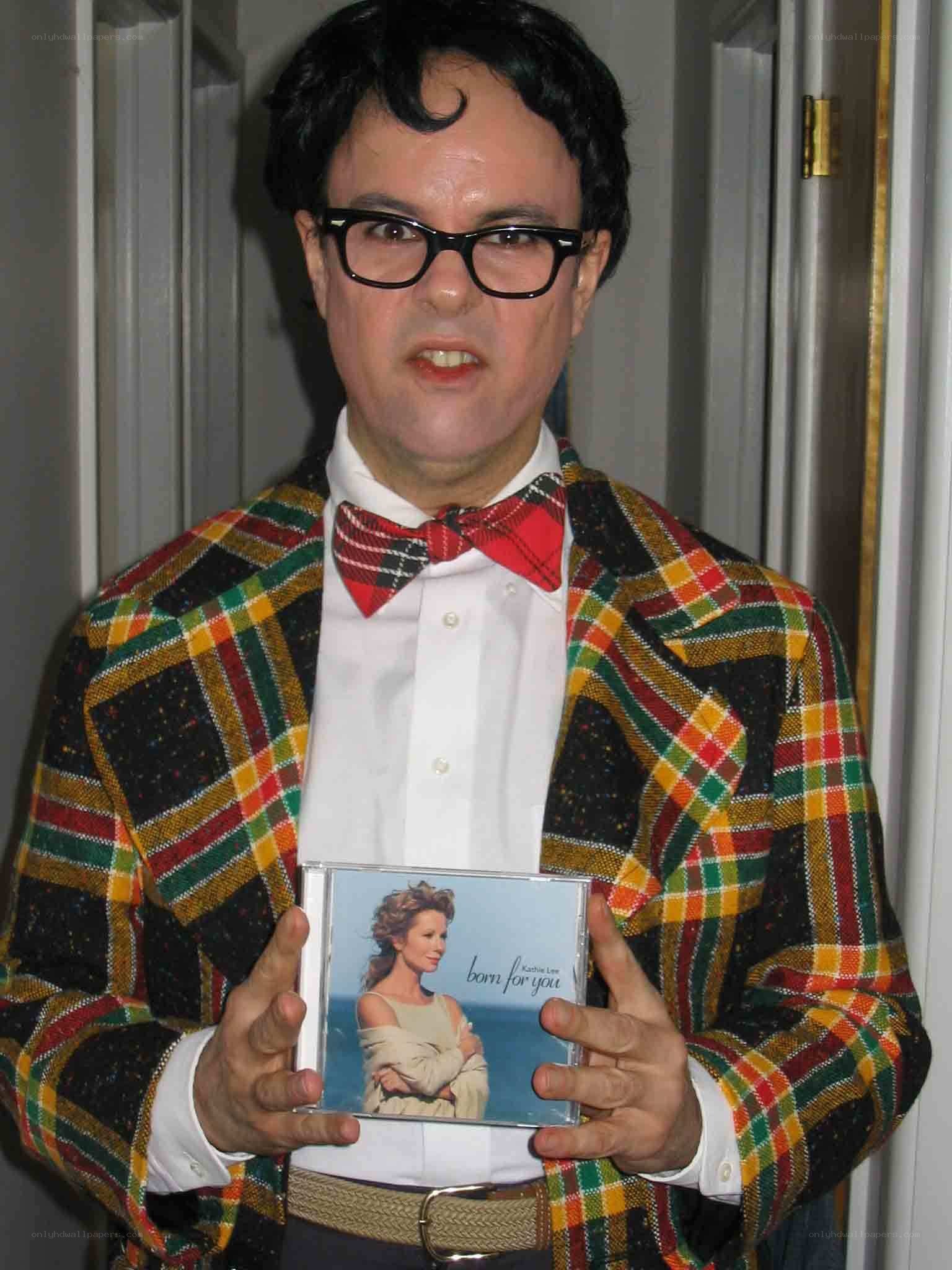 man holding a cd