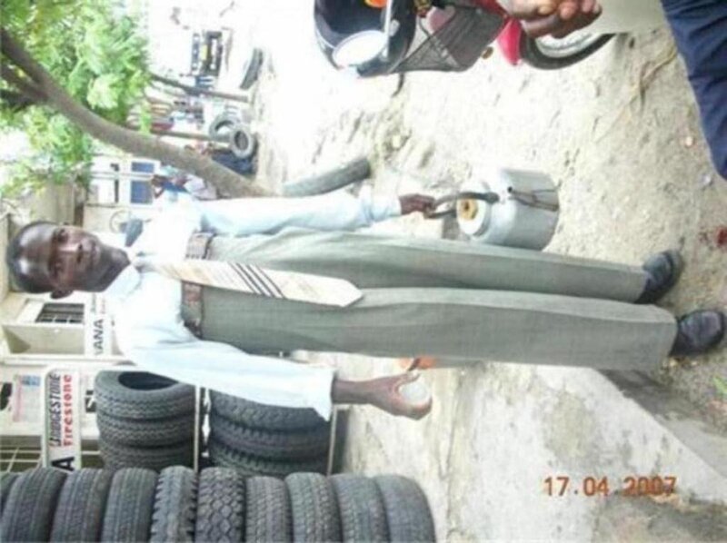 man holding a container