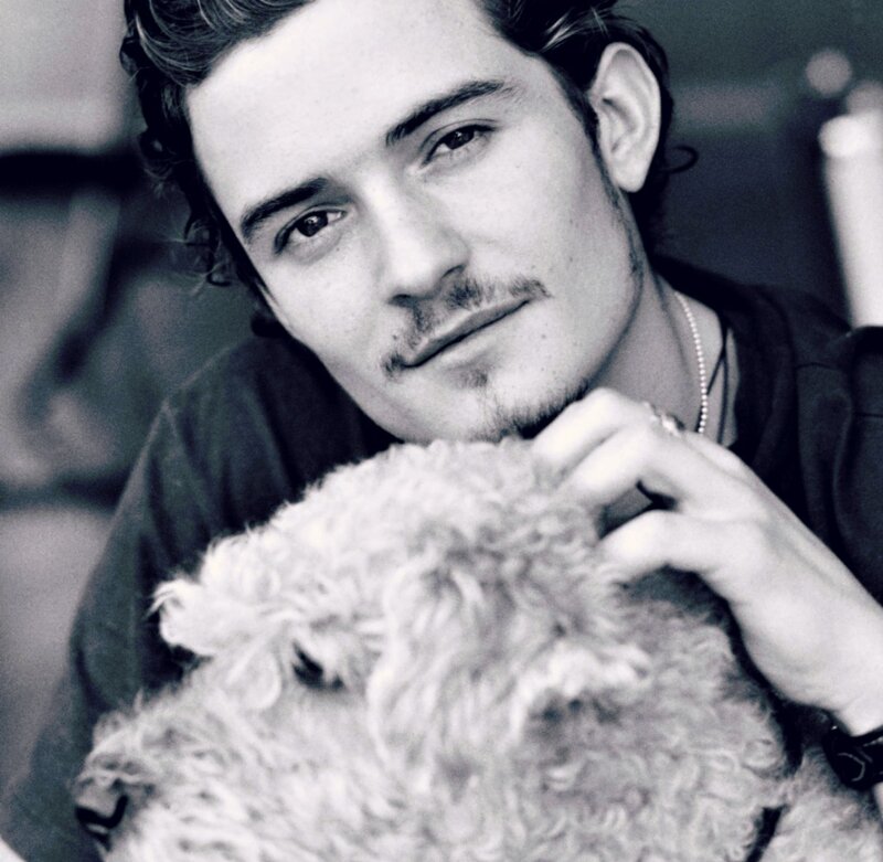 Man Holding a Dog — Black